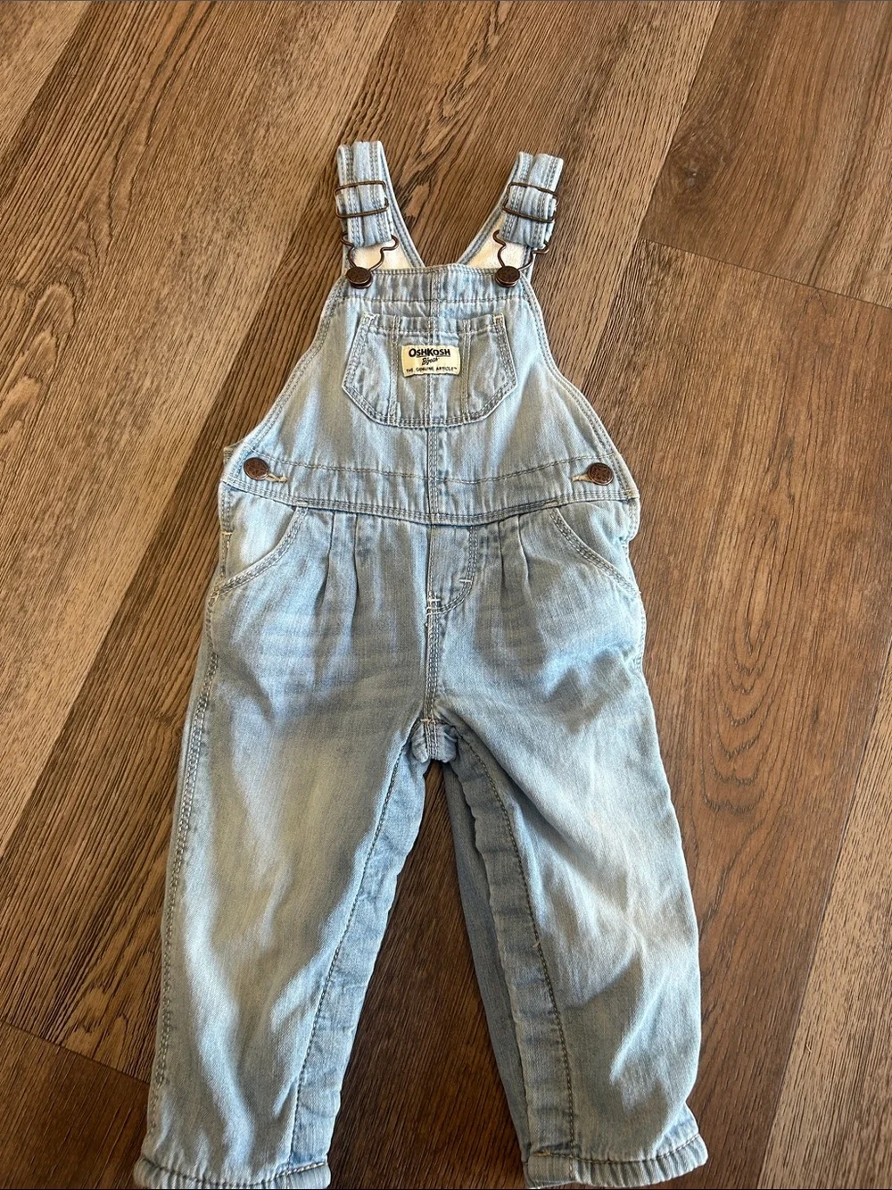 OshKosh B'gosh Pale Blue Denim Kids Overalls